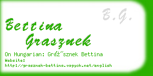 bettina grasznek business card